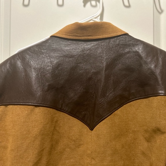 Men’s Pioneer Wear lamb skin leather/corduroy short blazer - Picture 9 of 12